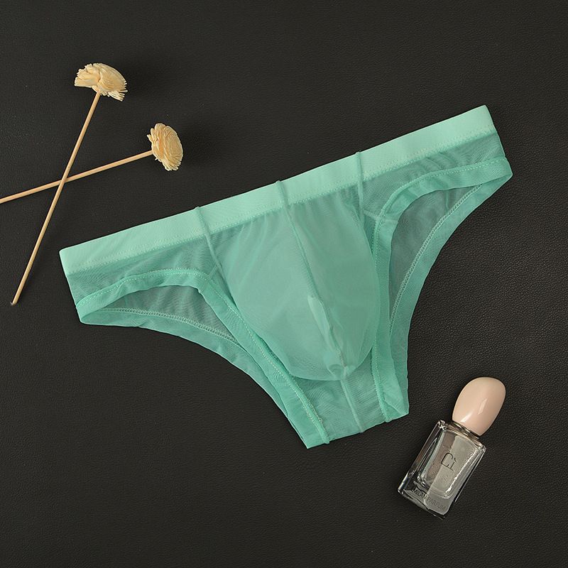 Junyou Herenondergoed Mesh Transparante Slips Dunne Herenzak Sexy Ademende Zomershorts voor Jonge Mannen_voghion.com