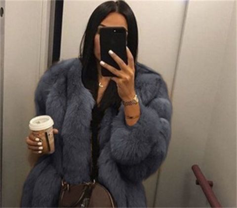 Abbigliamento da donna, cardigan invernale da donna caldo, sobrio, di lusso, con scollo rotondo, a maniche lunghe, felpato, alla moda, temperamento, cappotto da donna_voghion.com
