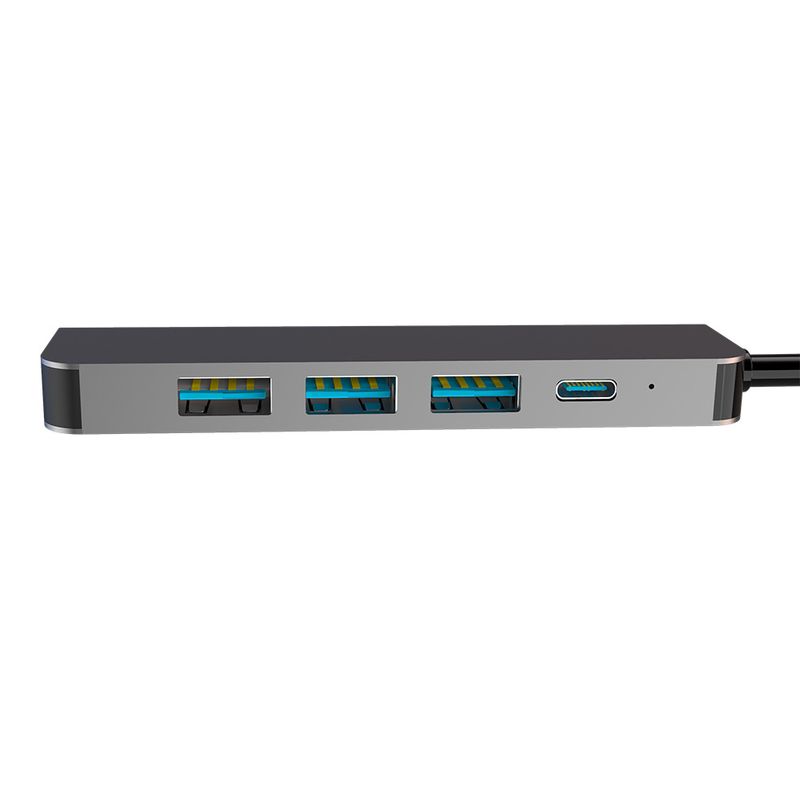 USB C Hub Multiport Adapter 5 in 1 mit HDMI 4K rollenmaschinenlinie typc 3,0 Ports und 100W Power Delivery Qianji HUB 5 in 1 für Laptop MacBook_voghion.com