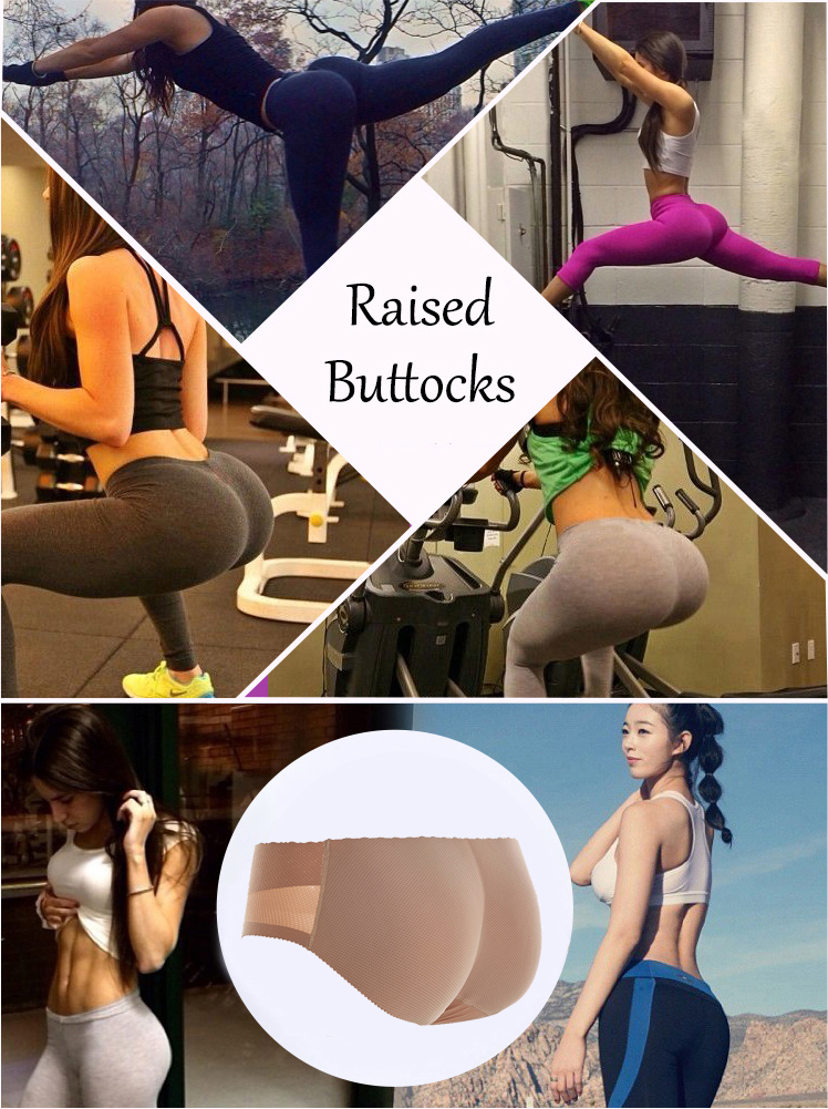 Bunda levantador shaper hip pads shapewear push up booty realçador controle calcinha invisível roupa interior falso bunda para mulher_voghion.com