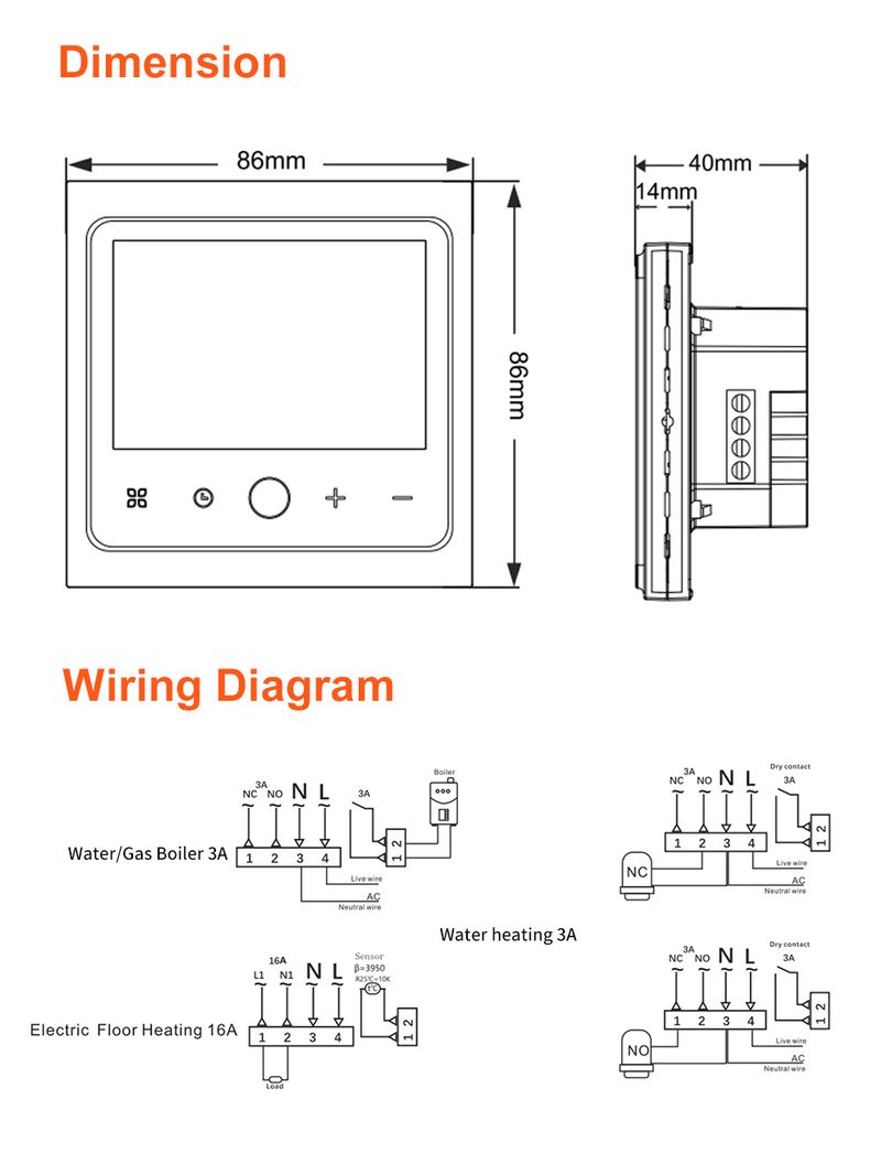 Tuya thrmostat wifi smart lif Tmpratur Controllr lctric hating Gas Boilr Support Yandx Alic Alxa Googl_voghion.com
