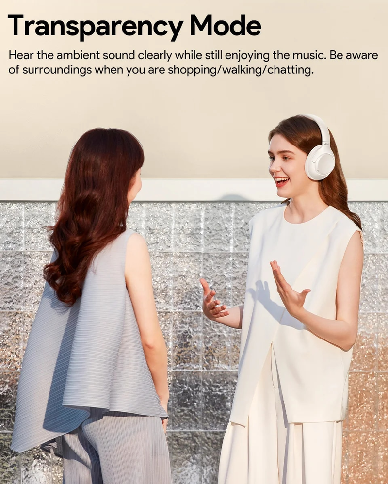 QCY H3 ANC Wireless Headphones Bluetooth 5.4 Hi-Res Audio Over Ear Headset 43dB Hybrid Active Noise Cancellation_voghion.com