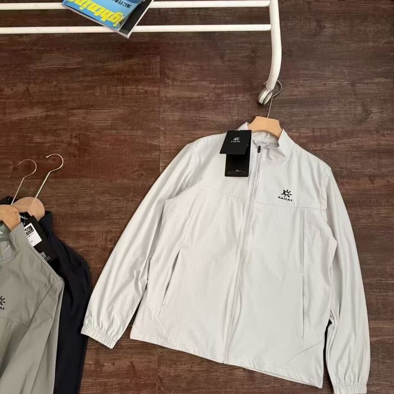 Neue Art laminierte kleine Softshell-Outdoorjacke, winddicht, lässig, Unisex, Sonnenschutzkleidung, Stehkragen_voghion.com