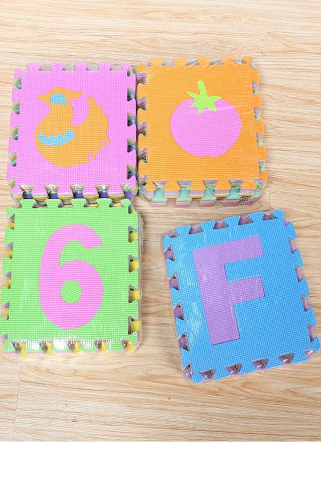 Digitale vloermat, letterpuzzel van schuimrubber, kruipmat van schuimrubber, educatief speelgoed voor kinderen_voghion.com