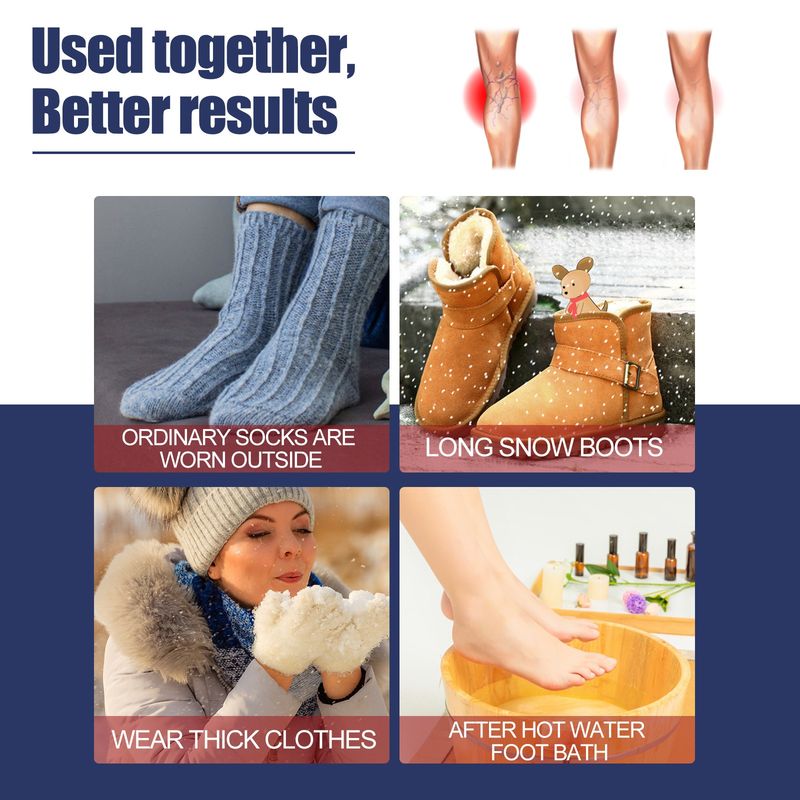 Pure South Moon 35 Degree Aluminized Fiber Heating Socks Relieve Veins Self-Heating Constant Temperature Comfortable Warm_voghion.com