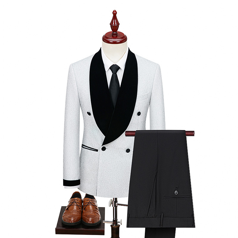 CT Shiny Stage Men's Plus Size Jacket Wedding Host Suit Performance Costume_voghion.com
