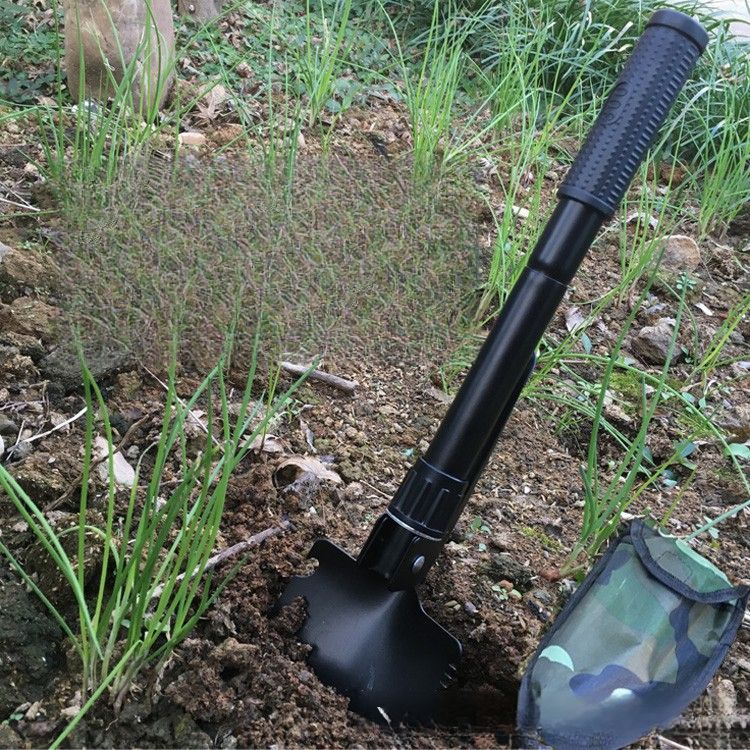 Outdoor Folding Military Multi-Funktionale Ingenieur Schaufel Camping Liefert Werkzeug Überleben Getriebe Regenwurm Graben_voghion.com