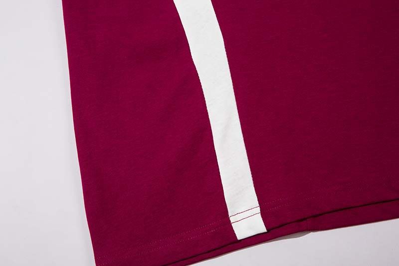 National Tide retro racing dress kontrastfarge bokstav talltrykk kortermet T-skjorte for menn og kvinner sommer gate løs kortermet skjorte_voghion.com