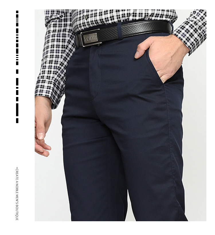 Herren-Freizeithose, ausgereift und stabil, Netzfarbe, Business-Pendler-Herrenhose, lang_voghion.com