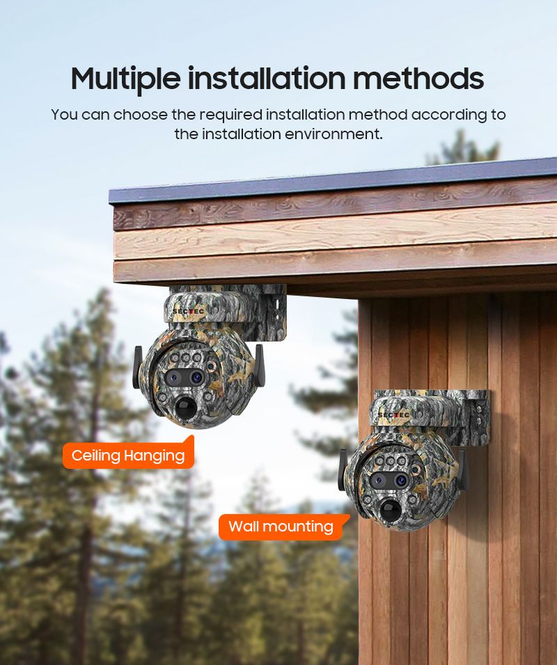4G Solar Security Camera - 6MP Full Color Night Vision With 12x Zoom Wireless Outdoor Surveillance Weatherproof AI Motion Detection_voghion.com