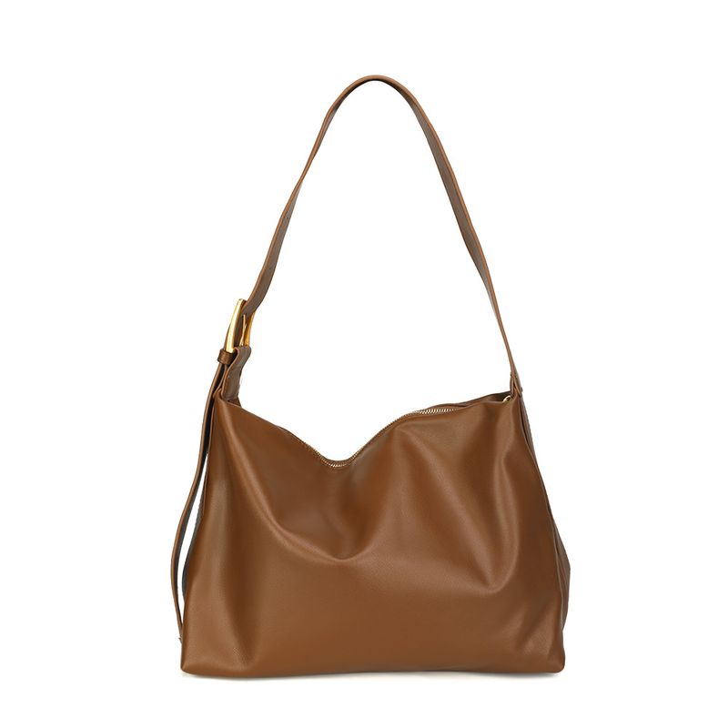 Damen Hobo Vielseitige Tote Weiches Leder Gesteppt Große Kapazität Pendler Schulter Crossbody Student Tasche_voghion.com