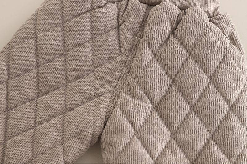 Conjunto de dos piezas para bebé niño, pijama cálido de algodón con forro polar y forro polar para otoño e invierno._voghion.com