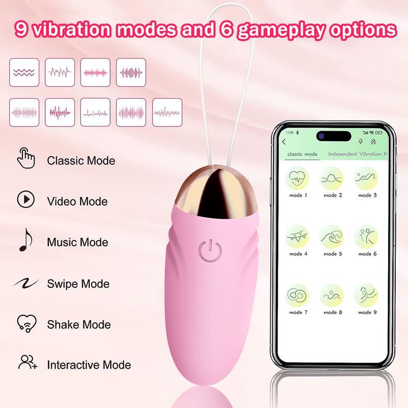 Ασύρματο Bluetooth APP Dildo Vibrator Clitoris Stimulator G Spot Massager Φορέστε δονούμενα παιχνίδια σεξουαλικού αυγού για γυναίκες ενήλικες_voghion.com