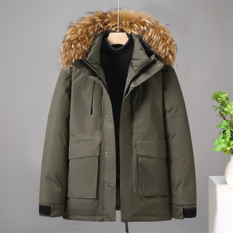 Robuste Winter-Steppjacke für Damen und Herren – Russischer Bestseller (L-XXXXL, Schwarz/Armeegrün/Khaki, mit/ohne Pelzbesatz)_voghion.com
