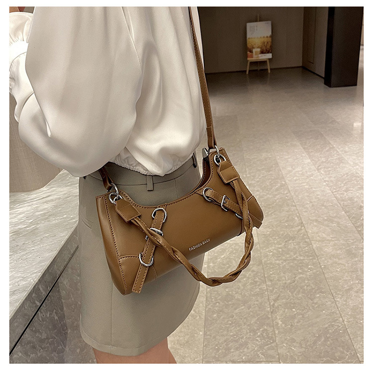 Produttori all'ingrosso 2023 nuova borsa da donna sotto le ascelle tinta unita borsa a tracolla portatile con texture di moda borsa a tracolla portatile dal design di nicchia_voghion.com
