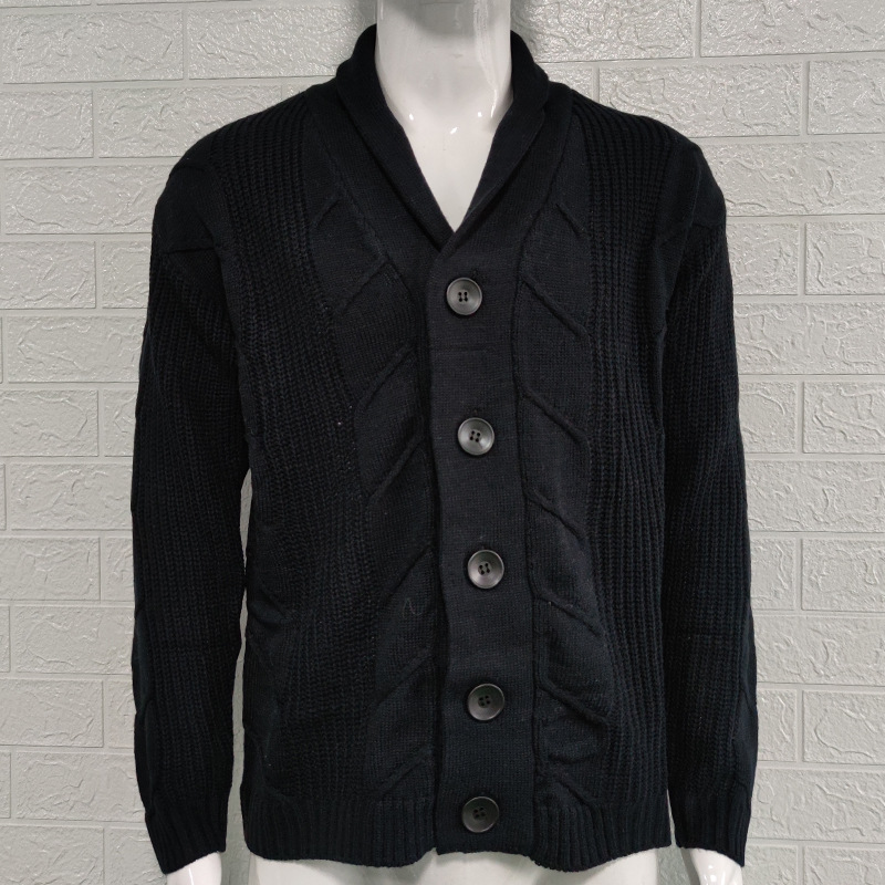Herrtröja Cardigan herr höst och vinter tröja tröja kappa_voghion.com