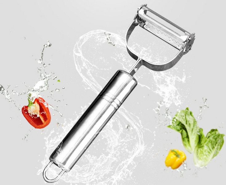 Multifunctional Stainless Steel Vegetable And Grater Kitchen Tool Fruit Peeler Peeling Knife_voghion.com
