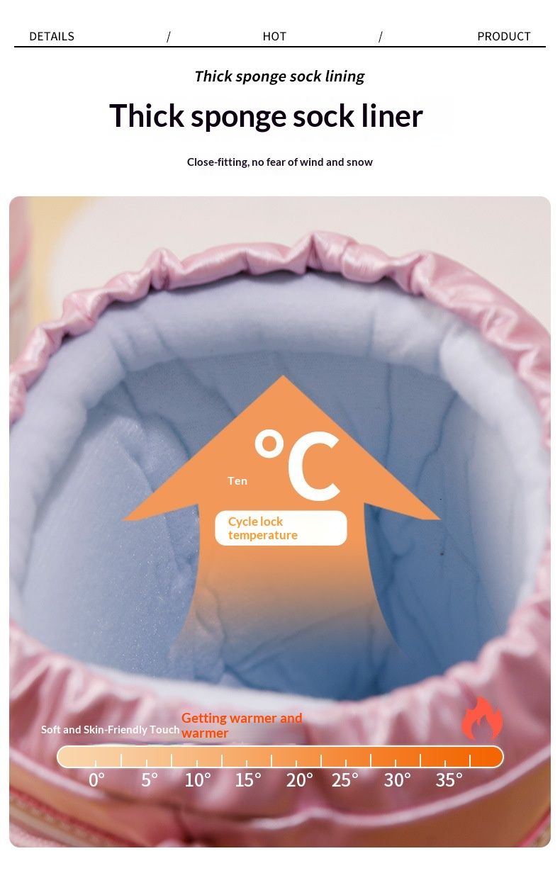 Voyage Walking In Series Cross-Border Trade Space For Women Winter Travel Ski Waterproof Non-Slip Mid-Calf Snow Boots_voghion.com