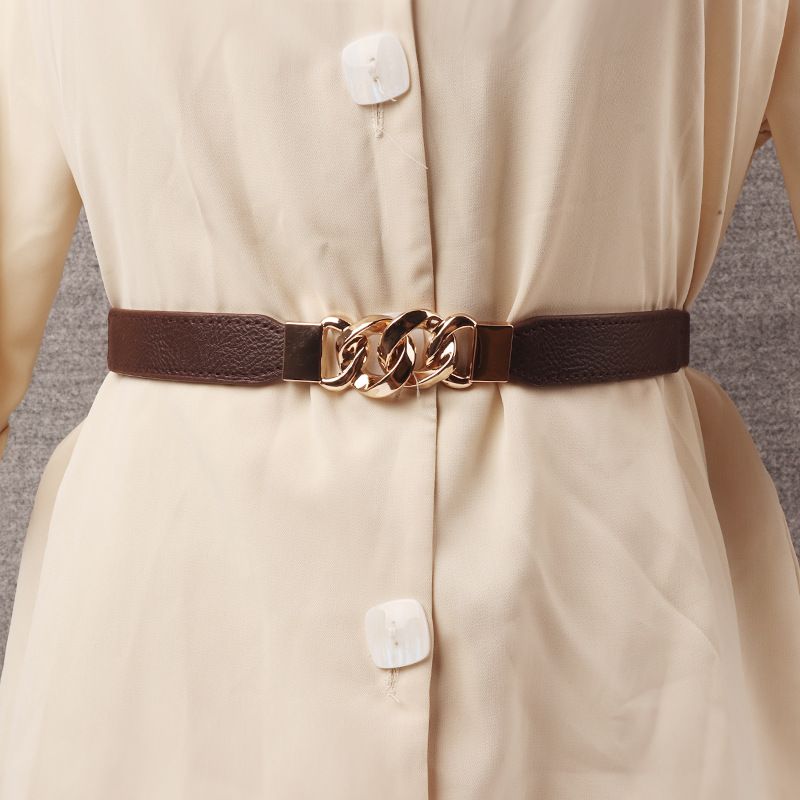 Slim Belt Women, Fashionable And Simple, Versatile Decorative Accessory For Dresses, Summer Elastic Waistband, Small_voghion.com