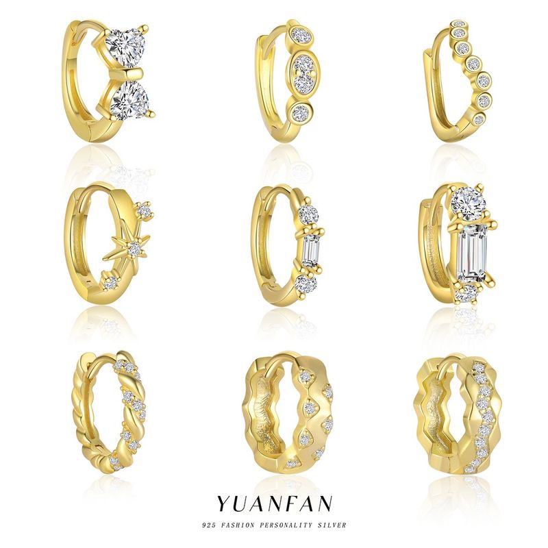 Gioielli e accessori in argento sterling, orecchini alla moda con zirconi intarsiati, leggeri e di lusso, super flash, per donna, set semplice e versatile, orecchini squisiti_voghion.com