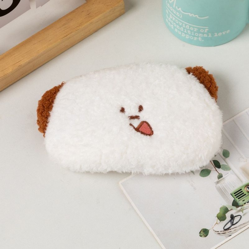 New Can't Hide Secretly Same Style San Zhi Bear Plush Pencil Case Coin Purse Card Holder Key Storage Bag_voghion.com
