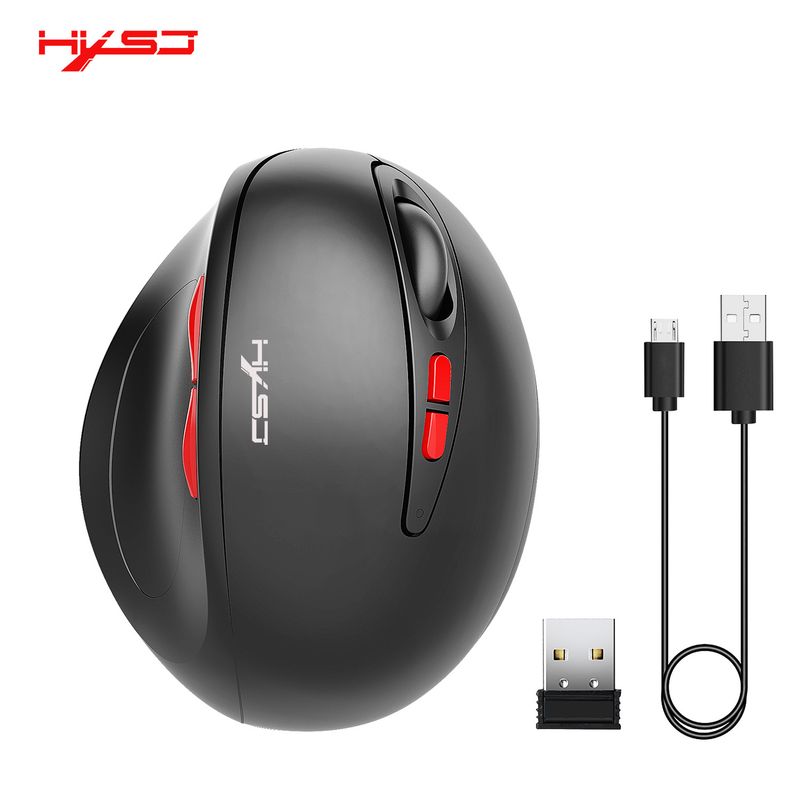T31 2.4G trådløs genopladelig vertikal mus med 7 taster og ergonomisk design_voghion.com