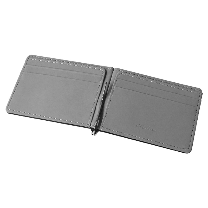 Fashion Men Wallet Short Skin Wallets Purses PU Leather Money Clips Sollid Thin Wallet Men Purse ID Credit Card Cash_voghion.com