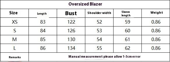 Women's autumn winter simple, fashionable, and textured large single breasted suit jacket_voghion.com