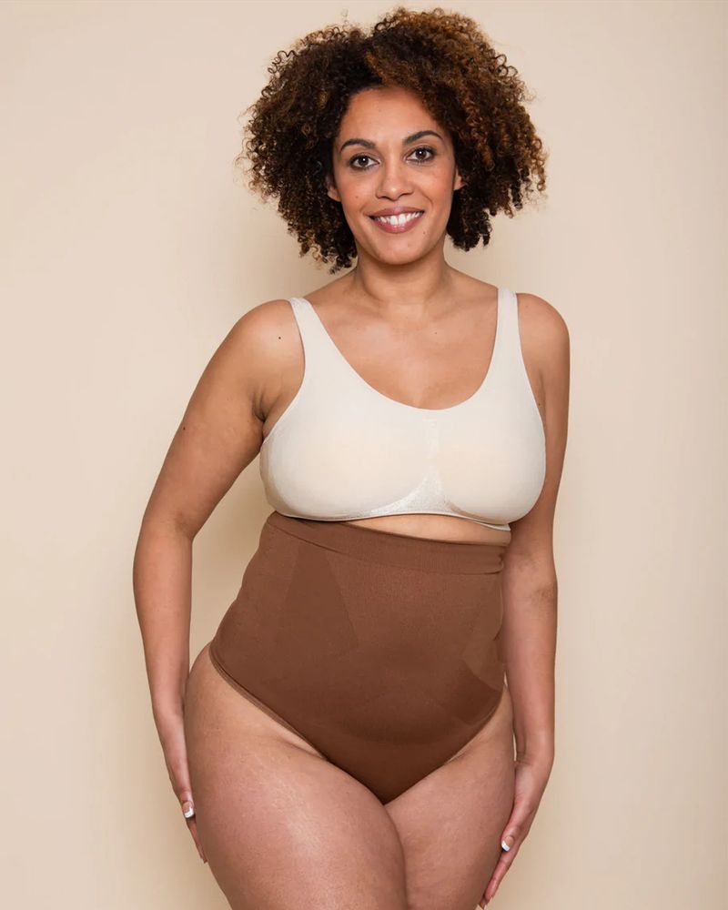 Cross-border comércio exterior feminino cintura alta silicone antiderrapante manequim moldando calças pacote quadril-lifting tanga barriga calças_voghion.com