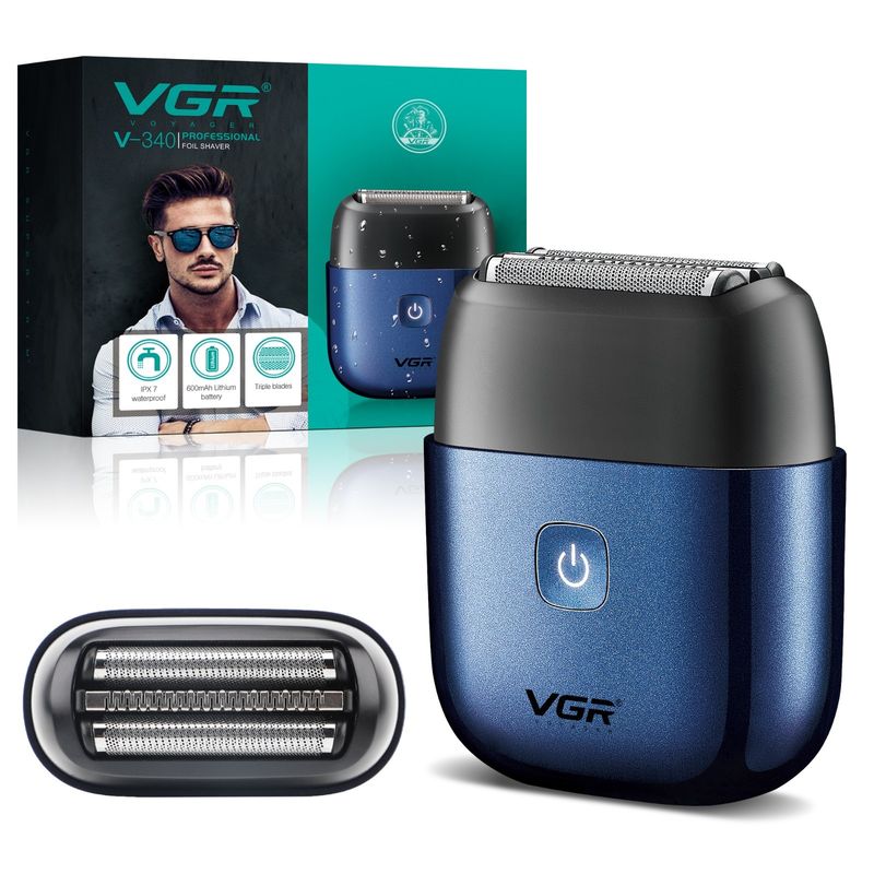 VGR Mini-Elektro-Folienrasierer für Männer – Kompakter Reiserasierer – Tragbar in der Tasche_voghion.com