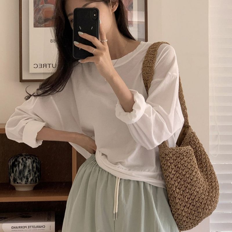 Borsa a secchiello artistica in rattan con tracolla, stile francese, in paglia intrecciata, per donna, estate 2025, nuova borsa da spiaggia per le vacanze_voghion.com