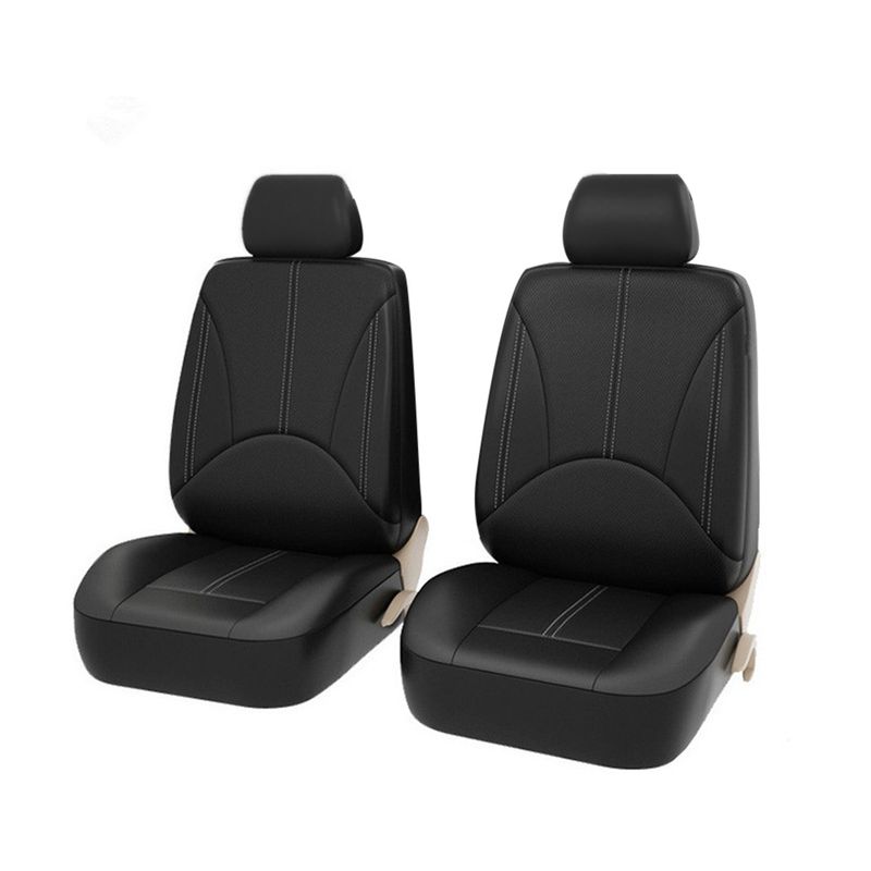 4 Pieces Covers, Universal Breathable Leather Seat Protector Set Automobile Interior Accessories For Car SUV Vehicle_voghion.com