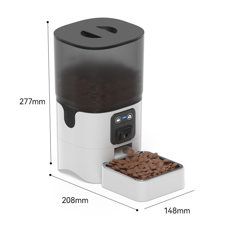 Comedero automático para gatos Cube de 6 l con control remoto, aplicación 5G, wifi y temporizador._voghion.com