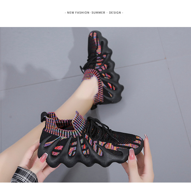 Scarpe da ginnastica a forma di polipo traspiranti transfrontalieri autunnali da donna Scarpe casual di grandi dimensioni per il commercio estero Tutte abbinate a papà con la suola spessa_voghion.com