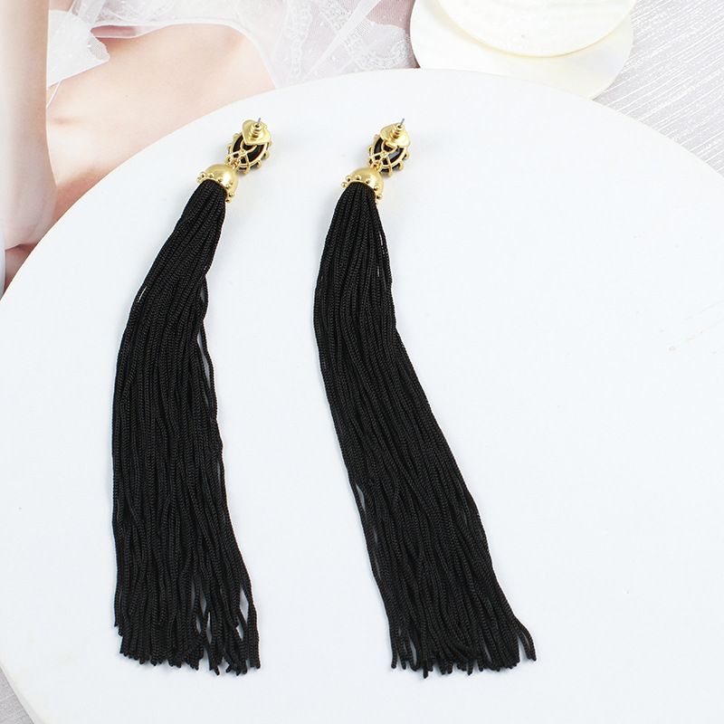 European American Style Jewelry Wholesale For Women, Unique Elegant Long Tassel Earrings, Supports Mixed Batch And_voghion.com