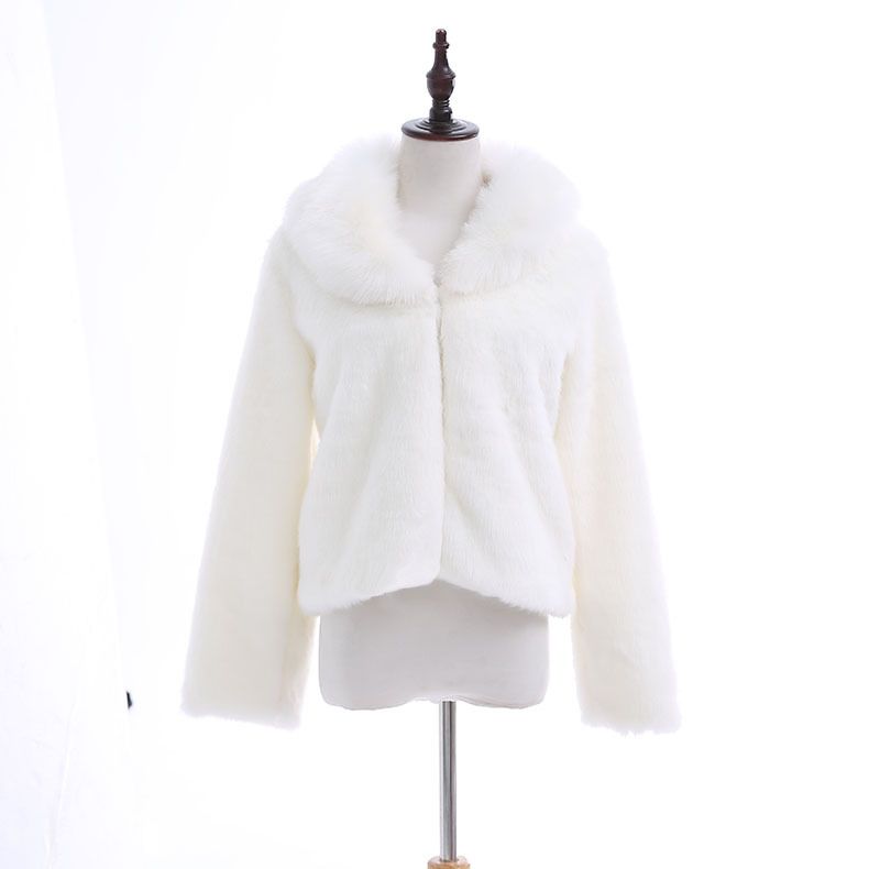 Cappotto da donna in pelliccia di visone con collo corto in pelliccia per il calore_voghion.com