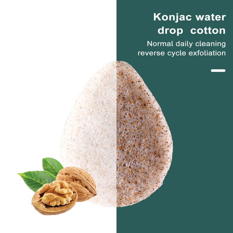 Face Wash Puff Walnut Seeds Deep Face Cleansing Soft Elastic Reusable Quick Dry Water Replenishing Women Face Wash Sponge Deep Pore Cleansing_voghion.com