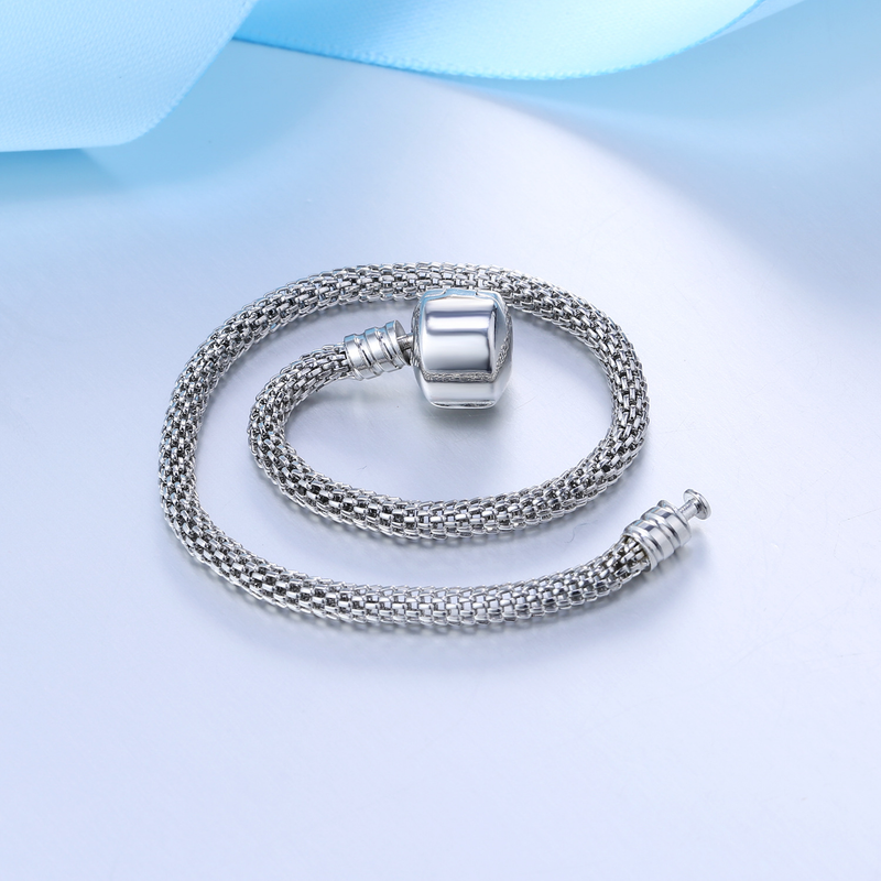 New Fashion Original Charm Classic Hot Sale 3mm Snake Bone Chain Suitable for Original Ladies Bead Exquisite Bracelet_voghion.com