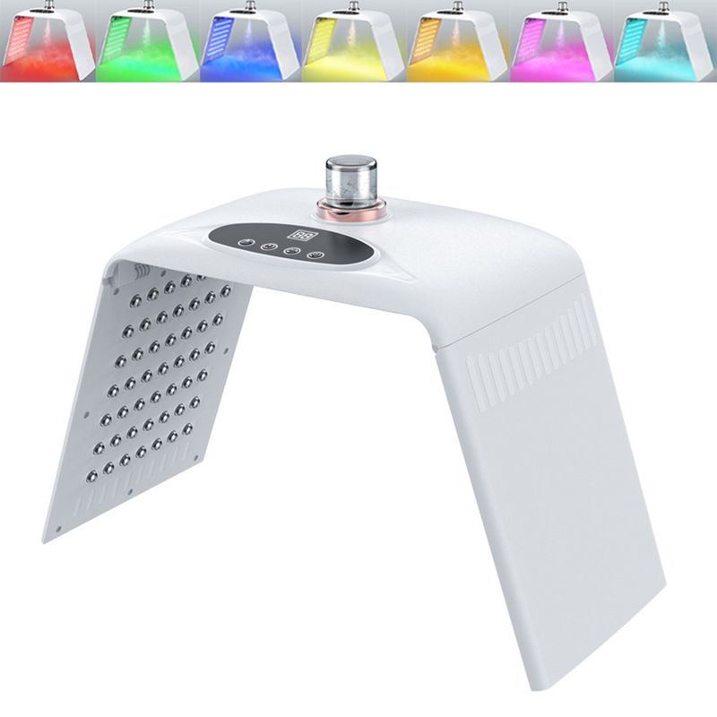 7 Faarf LED Gesiichtsmaske Klappbar Dynamic Red Light PDT Photon Therapie Mask Kale Nano Waasser Spray Anti Falten Schéinheetsinstrument_voghion.com