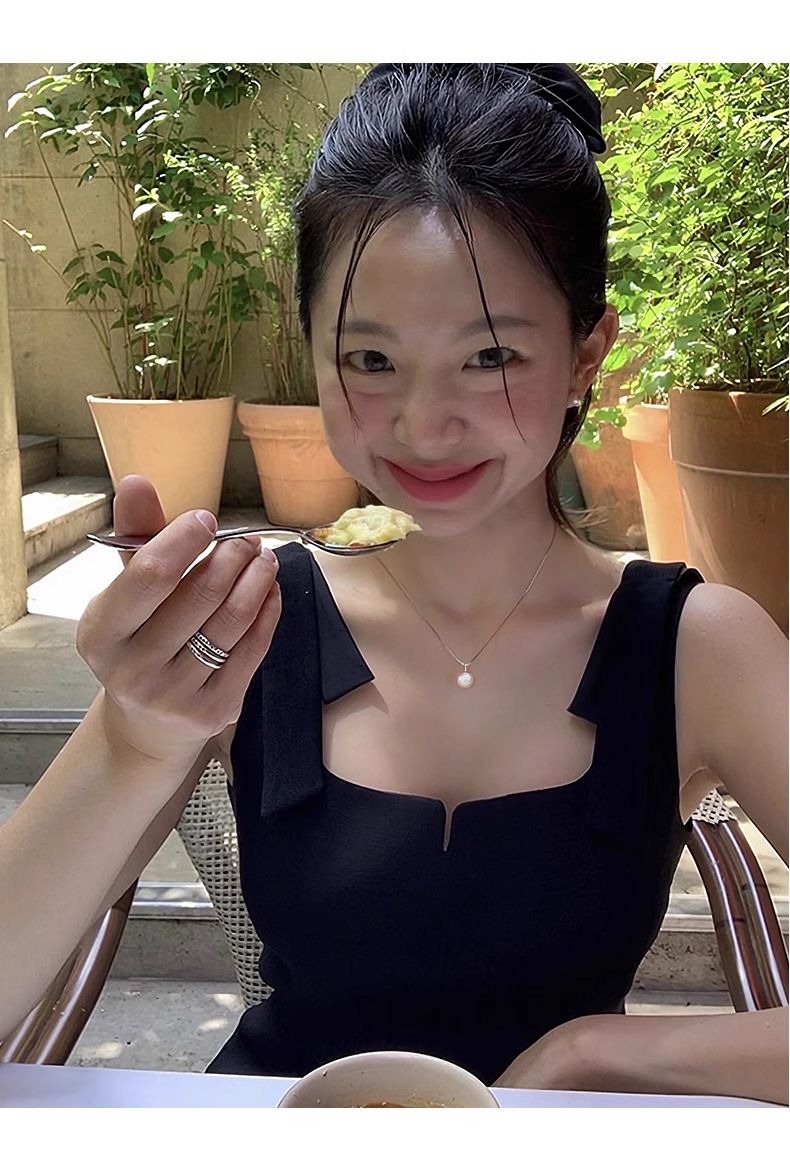 Collana girocollo con ciondolo singolo in argento sterling 925, per donna, con perle d'acqua dolce, nuova catena per clavicola_voghion.com