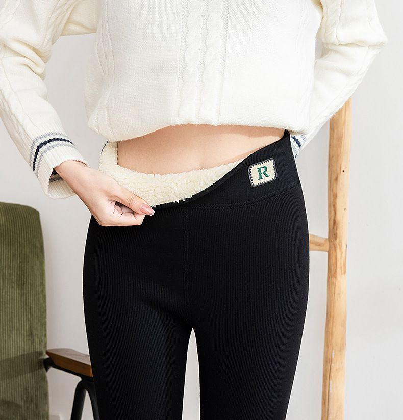 Women's Fleece-Lined Thermal Leggings – High Waist Tummy Control Winter Pants (Black/Charcoal/Light Grey) – M/L/XL/XXL_voghion.com