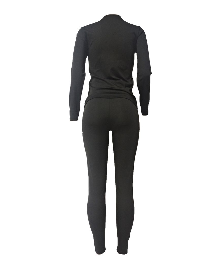 Bedrucktes, personalisiertes, lässiges zweiteiliges Set für Damen_voghion.com
