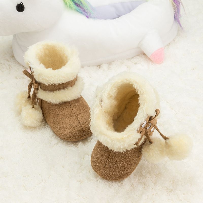 Winter Hot Sale Plus Fleece Thick Snow Boots Casual Comfortable Non-slip Soft Soled Toddler Shoes_voghion.com