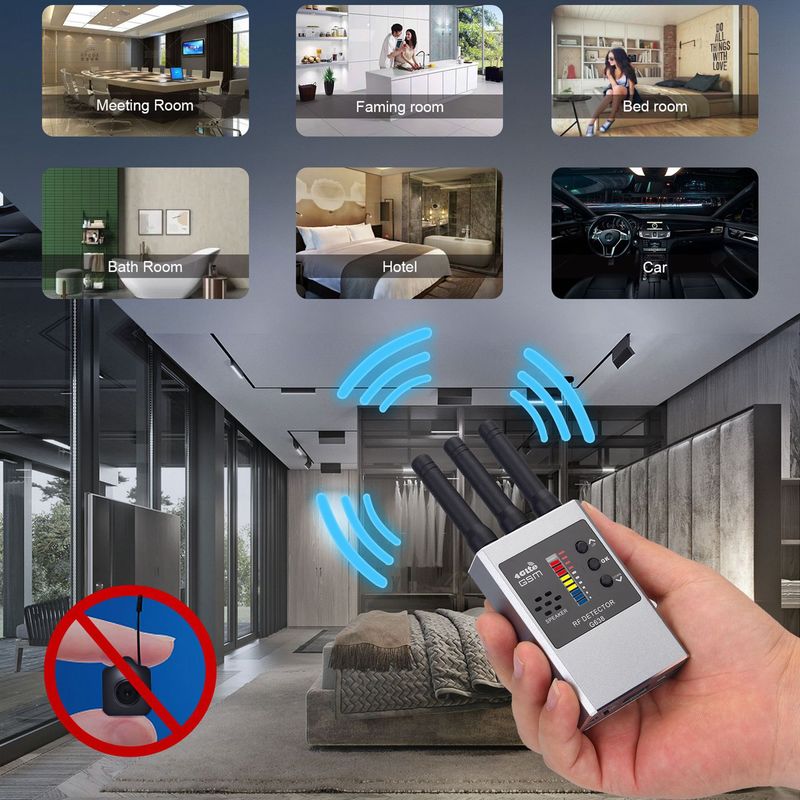 G638W Rilevatore di telecamere anti-registrazione a infrarossi per hotel, dispositivo anti-tracciamento, scansione, controllo del posizionamento GPS_voghion.com