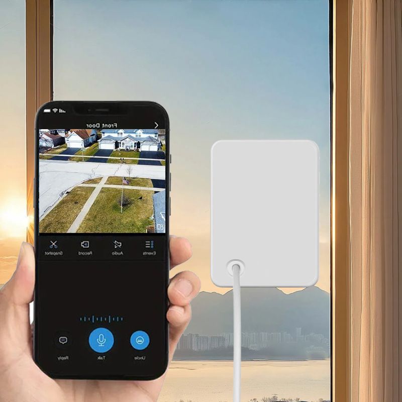 Cross-Border New Model Adhesive Glass Wireless WiFi Surveillance Home 3MP HD Window Camera_voghion.com