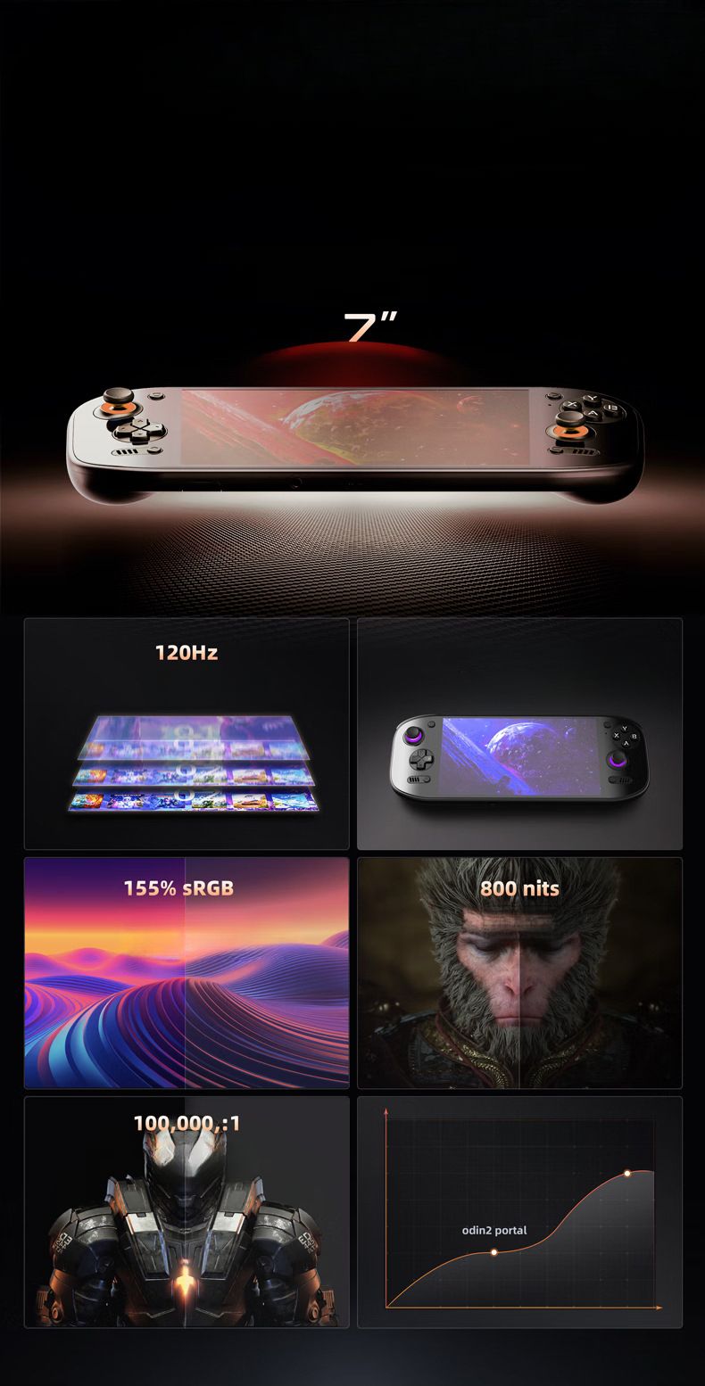 Game Console Android Open Source Handheld 8 Gen 2 Graduation OLED Large Screen Streaming_voghion.com