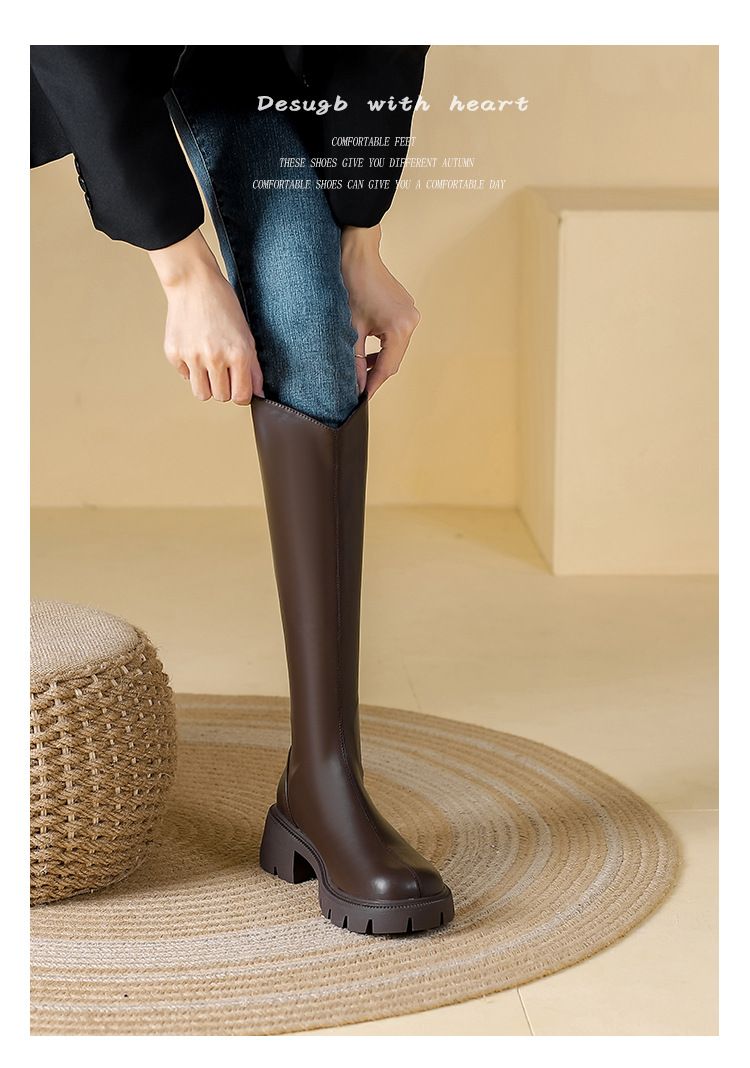 2024 Autumn new Martin fat wider long three-color 41-43 yards women's knee high bootss_voghion.com