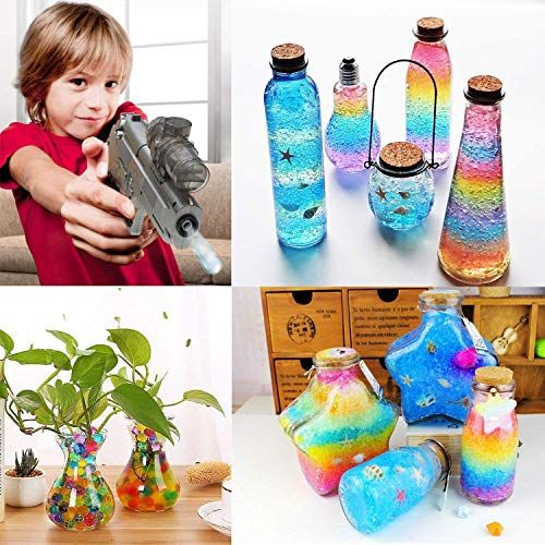 50000pcs Crystal Colored Soft Water Paintball Soil Water Beads Ball for Flower Weeding Mud Grow Magic Jelly Balls Water bullet Gun Toy Home Décor_voghion.com