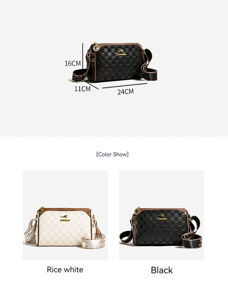 Borsa a tracolla per donna Borsa a tracolla classica vintage in rilievo di alta qualità di nuova moda Borsa a tracolla versatile con tracolla larga_voghion.com