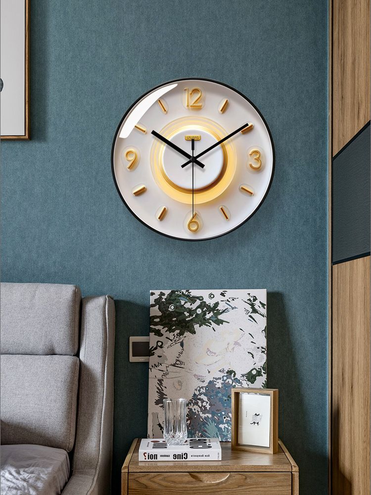 Yipula 7268 Silent Fashion Creative Bedroom Living Room Sweep Second Simple Light Luxury Wall Quartz Clock_voghion.com
